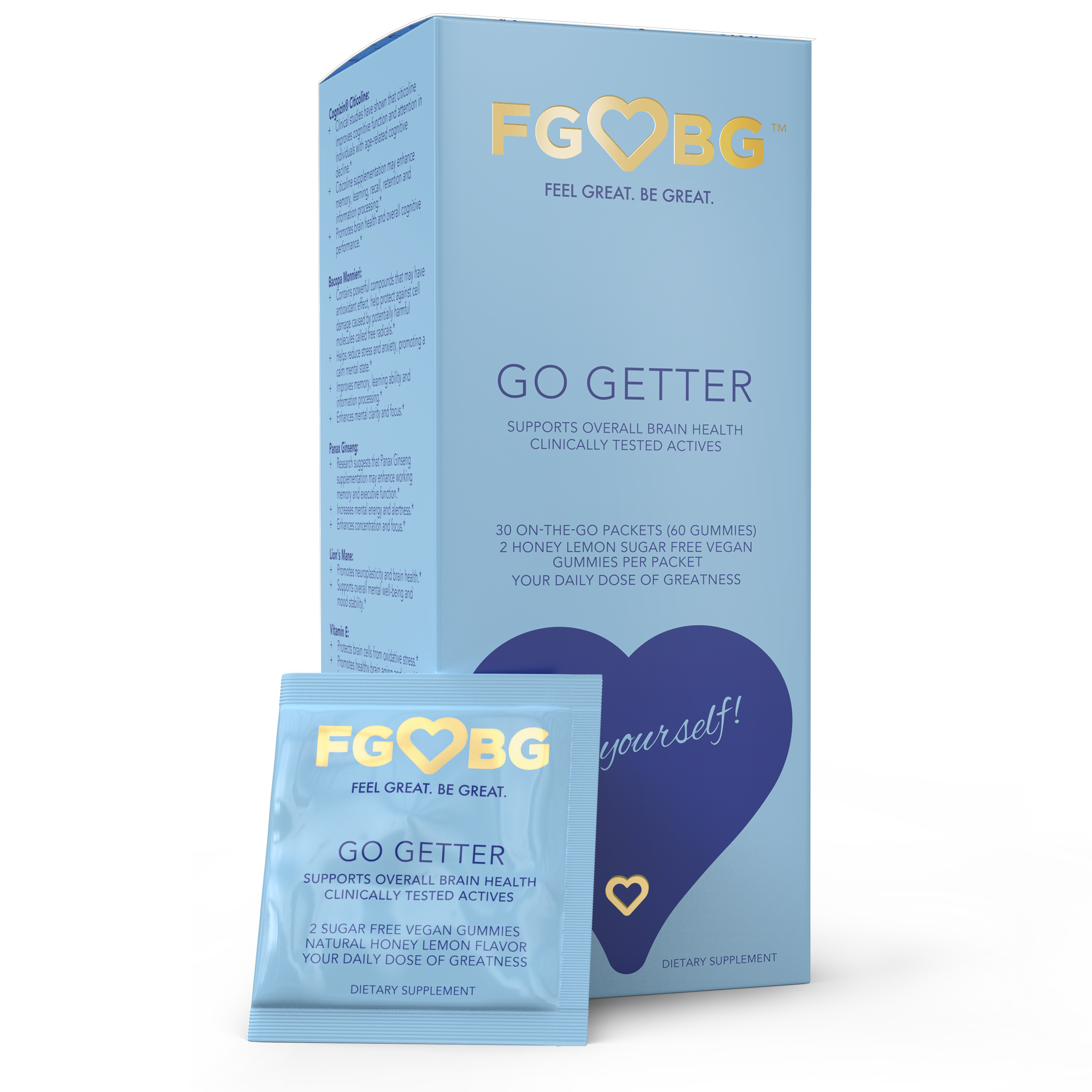 Go Getter Overall Brain Health Gummies | 1 Month Supply